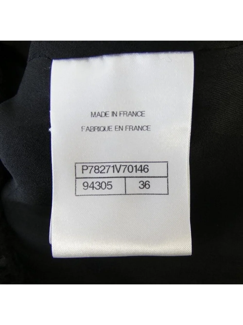 Chanel Collarless Jacket Black